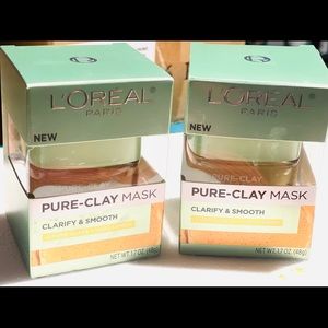 2X25$. 🤩🤩New!! L'Oreal Paris Sheer Clay Mask - Lightens and softens.